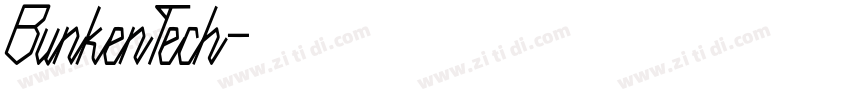 Bunken Tech字体转换 Bunken Tech字体转换